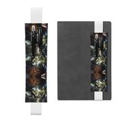 VVXBHGR White Goldfish Under The Willow Tree Prints PVC Leather Pencil case Bookmark 2-in-1 Anti Slip Storage Essential for Travel Accounts