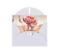 VVXBHGR White Holiday greeting check blank card and pearl beautiful blank note block Abstract desert roses prints