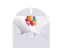VVXBHGR White Holiday greeting check blank card and pearl beautiful blank note block Dream balloon prints
