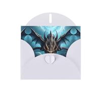 VVXBHGR White Holiday greeting check blank card and pearl beautiful blank note block Flying Dragon prints