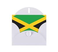 VVXBHGR White Holiday greeting check blank card and pearl beautiful blank note block jamaica flag prints