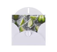 VVXBHGR White Holiday greeting check blank card and pearl beautiful blank note block Limes on the rocks. prints