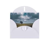 VVXBHGR White Holiday greeting check blank card and pearl beautiful blank note block Little Tree on the Prairie prints