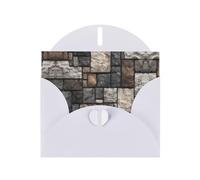 VVXBHGR White Holiday greeting check blank card and pearl beautiful blank note block rectangular stone prints