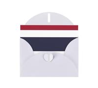 VVXBHGR White Holiday greeting check blank card and pearl beautiful blank note block Thailand Flag prints