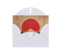 VVXBHGR White Holiday greeting check blank card and pearl beautiful blank note block The rising sun prints