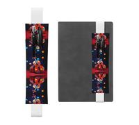 VVXBHGR White Violin Background Image Prints PVC Leather Pencil case Bookmark 2-in-1 Anti Slip Storage Essential for Travel Accounts