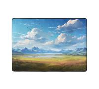 VVXBHGR Wide open prairie. Prints Carpet 80x58 in Area Rug for Living Room, Office, Coffee Table, Bed, Balcony - Soft, Fluffy, Water Absorbent, Durable
