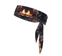 VVXBHGR withered rose Prints Sports Head Tie Headband for Men and Women, Soft & Breathable Moisture Wicking Athletic