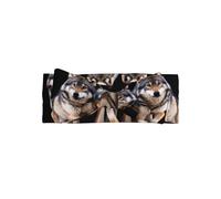 VVXBHGR Wolf Pack Prints Baby Bow Headband - Soft, Skin-Friendly, and Stretchy Polyester Headband for Infants 0-6 Months