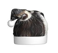 VVXBHGR Wolverine in the Snow Prints Christmas Hat for Adult material is soft and lightweight