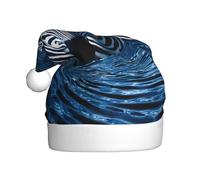 VVXBHGR Zebra in the vortex Prints Christmas Hat for Adult material is soft and lightweight