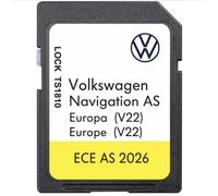 VW (AS) V22 LATEST 2025/ 26 MIB2 Discover Media Sat Nav SD Card Map UK