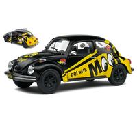 Vw Beetle 1303 Mooneyes 1974 Black/Yellow 1:18 Model Solido