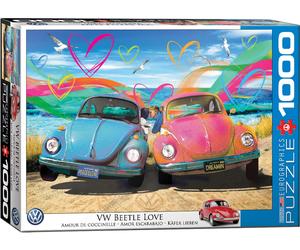 VW Beetle Love 1000 piece jigsaw 680mm x 480mm BIG PRICE CUT