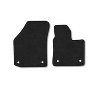 VW Caddy (2015-2021) Van Mats Accessories Tailored Fit Carpet Car Floor Mats Non Slip Black Trim Compatible Accessory Anti Slip Full Coverage Durable Granulated Backing Hand-Finished Clips