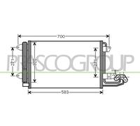PRASCO AD320C001 Air conditioning condenser