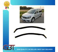 VW CADDY MK3 OR MK4 2004-2020 2-PIECE WIND DEFLECTORS EVOLVED STYLE TINTED GBT