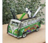 VW Camper Van Desk Organiser | Flower Power Pen Holder Storage Caddy | Retro