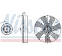 Clutch, radiator fan NISSENS 86220 For VW