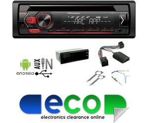 VW EOS 2006-16 Pioneer USB AUX CD MP3 Android iPhone Car Stereo Steering Kit