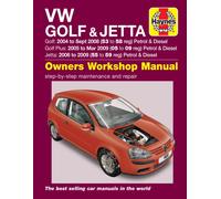 VW Golf (04 - Sept 08), Golf Plus (05 - Mar 09) & Jetta (06 - 09) Haynes Repair Manual