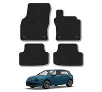 VW Golf (2020+) Premium Carpet Car Mats | Grey Edge Trim Premium Floor Mats Tailored Fit Full Coverage Protection Accessories Easy Clean Anti Slip Made in the UK