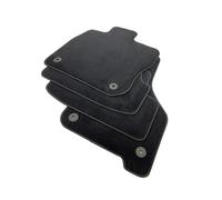 VW Golf 8 E-TSI Hybrid Velour Black Carpet Floor Mat Set, 4-Piece