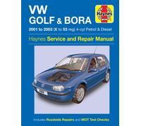 VW Golf & Bora 4-cyl Petrol & Diesel (01 - 03) Haynes Repair Manual