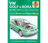 VW Golf & Bora Petrol & Diesel (April 98 - 00) Haynes Repair Manual