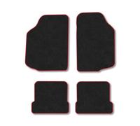 VW Golf MK1 (1974-1983) Car Mats Accessories Tailored Fit Carpet Floor Mats Non Slip Red Trim Accessory Compatible Front Rear Set Anti Slip Backing Custom Fit Hand-Finished Full Coverage