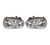 VW Golf Mk4 Hatchback 97-04 Headlights Pair No Fog UC040242 O/S & N/S Halogen H7/H1
