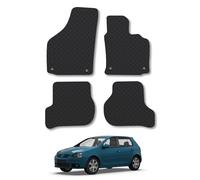 VW Golf Mk5 (2007-2008) [Round Clip] Heavy Duty Thick Rubber Car Mats Accessories Tailored Fit Front Rear Set Compatible Accessory Waterproof Durable Non-Slip 5mm Full Coverage Protection with Clips