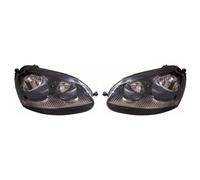 VW Golf Mk5 GTI & GTD Hatchback Black Headlights 2003-2009 - 1 Pair UC040754