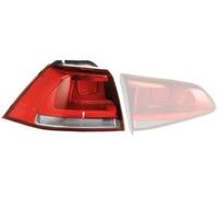 VW GOLF MK7 Rear Light Red & Tinted Outer Section OEM/OES Left Hand 2013-2017