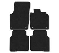 VW ID.7 (2024+) [Tourer] Premium Carpet Car Mats | Black Edge Trim Premium Floor Mats Tailored Fit Full Coverage Protection Accessories Easy Clean Anti Slip Made in the UK
