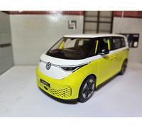 VW ID Buzz 2023 Lime Green White 1:24 Scale Diecast Model Electric Van 32914