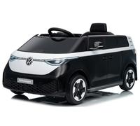 VW ID Buzz Volkswagen Campervan Licensed Ride on Car Kids 12v Electric Battery Car Including Remote Control Black