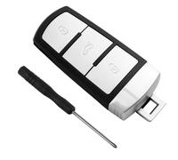 VW Key Shell Compatible with Passat B6 CC 3C B7 Magotan - Replacement Shell for Remote Control with 3 Buttons, Screwdriver Included - Key VW Passat B6 CC Empty Shell without Electronics