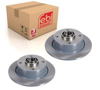 VW Pair of Front Brake Disc Fits Kafer 1B 113 407 075 Febi 40819