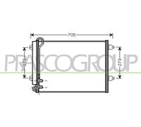 PRASCO VG054C001 Air conditioning condenser