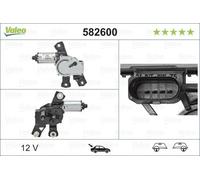 Valeo Wiper Motor 582600 Rear - Passat Variant (2010 - )