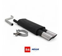 VW Polo 86C / 2F Sport Exhaust Silencer 2x76mm MS-DESIGN