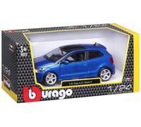 VW Polo GTI Mk5 BLUE Mark 5 V Volkswagen 21059 Burago Detailed 1:24 Scale Model