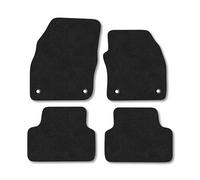 VW T-Cross (2019+) Premium Car Mats Accessories Tailored Fit Tufted-Pile Carpet Black Trim Non-Slip Floor Mats Full Coverage Compatible Accessory Full Front & Rear Set Hand-Finished with Clips