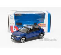 VW T-ROC 2021 Blue, Bburago scale 1/43 new volkswagen toy car model gift