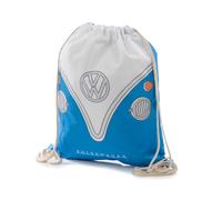 VW T1 Camper Drawstring Bag Blue Official Volkswagen