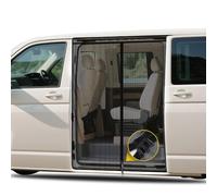 VW T5 T6 Side Door Mosquito Net, Central Zipper, Sun Protection, Magnetic Suction, Net