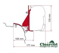 VW T5 T6 Transporter Fiamma Reimo F45s Awning Bracket Mounts to Reimo Multirail