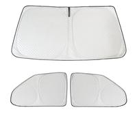 VW T5 T6 Windscreen cover, Motorhome windscreen cover, Premium Aluminium Non-Woven UV Protection, Upgraded VW windscreen Sunshade (3 pieces)